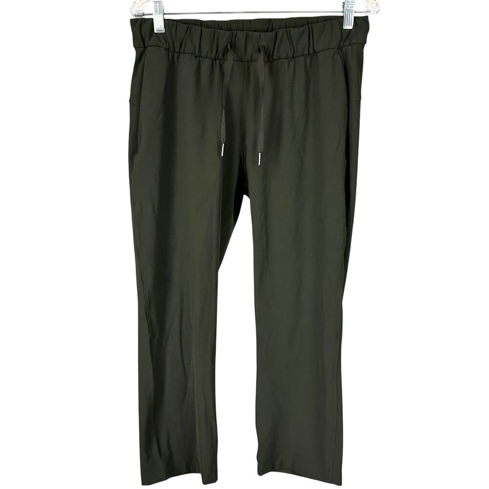 Lululemon On The Fly Crop Pants Black Women's Size 8 Excellent Used Condition